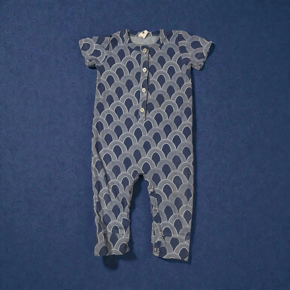 Kate Quinn Organics Cotton short sleeved jumpsuit 12-18 months